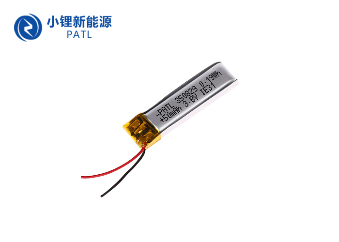 Polymer lithium battery PATL50mAh350829